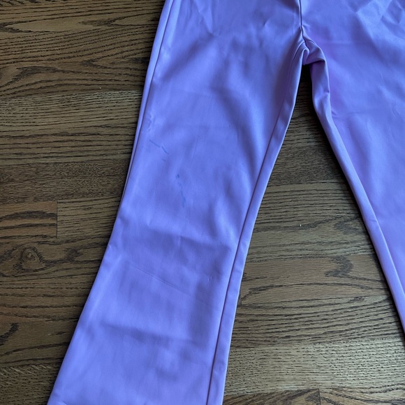 NWT Tiger Mist Pink Strapless faux leather corset top and pants - Picture 7 of 9